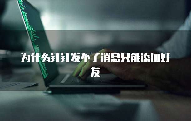 为什么钉钉发不了消息只能添加好友