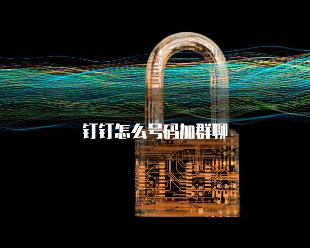 钉钉怎么号码加群聊