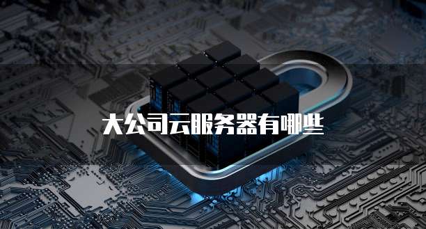 大公司云服务器有哪些