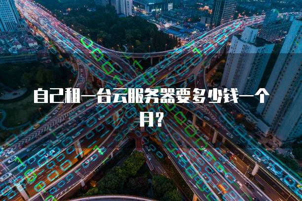 自己租一台云服务器要多少钱一个月？