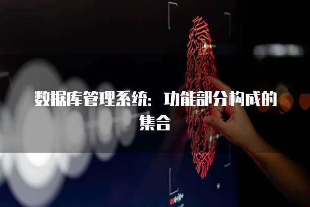数据库管理系统：功能部分构成的集合