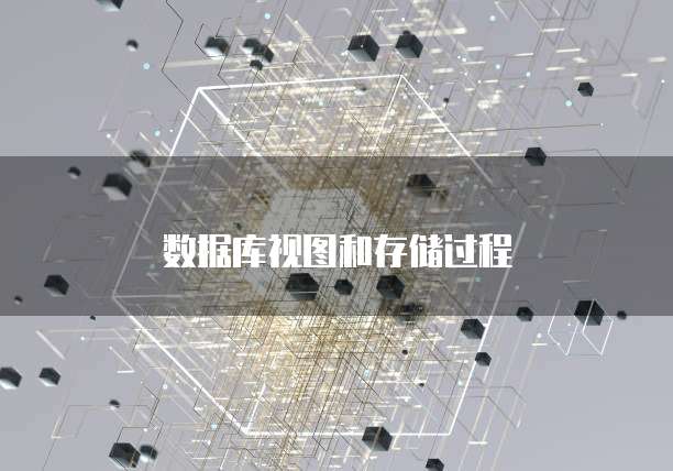 数据库视图和存储过程