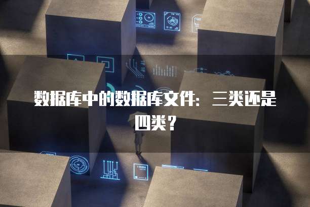 数据库中的数据库文件：三类还是四类？