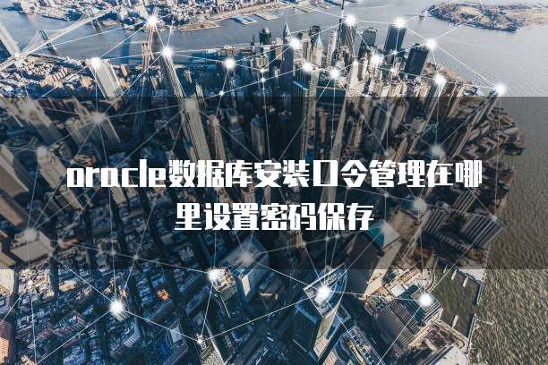 oracle数据库安装口令管理在哪里设置密码保存