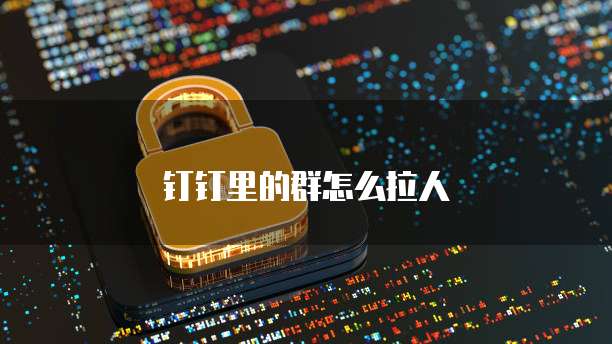 钉钉里的群怎么拉人