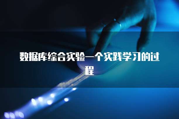 数据库综合实验一个实践学习的过程