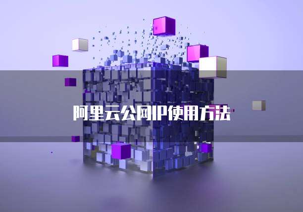 阿里云公网IP使用方法
