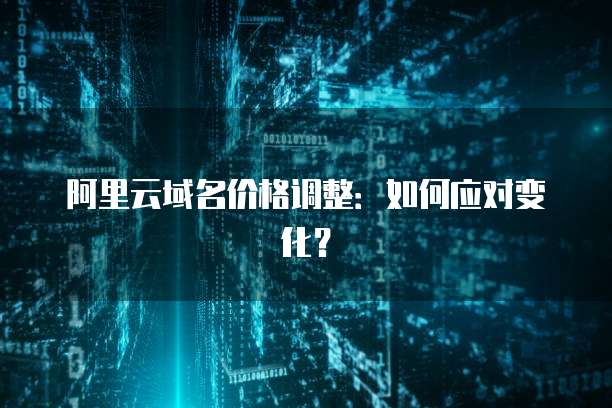 阿里云域名价格调整：如何应对变化？