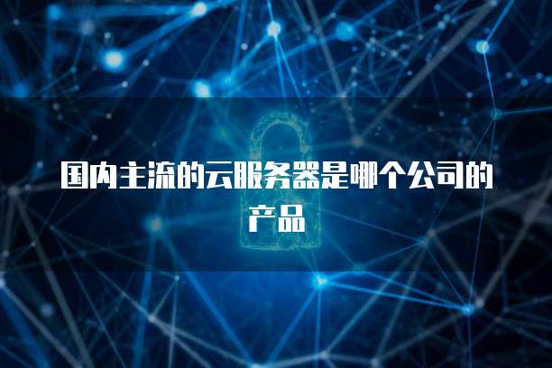国内主流的云服务器是哪个公司的产品