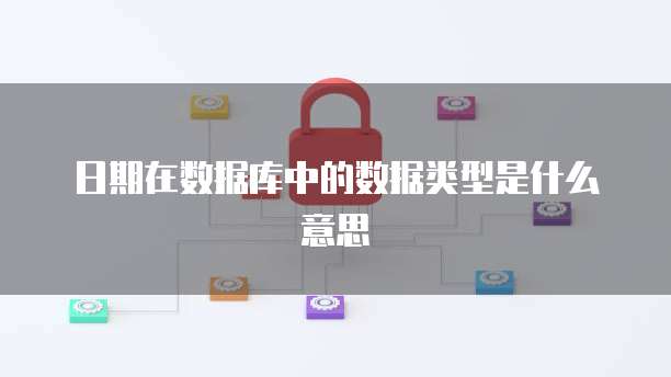 日期在数据库中的数据类型是什么意思