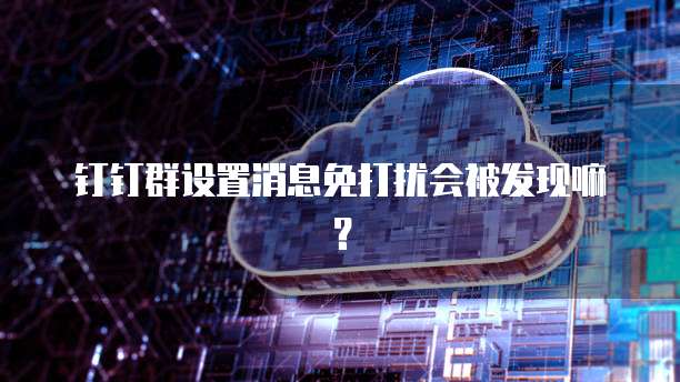 钉钉群设置消息免打扰会被发现嘛？
