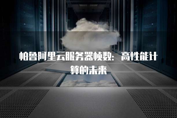 帕鲁阿里云服务器帧数：高性能计算的未来