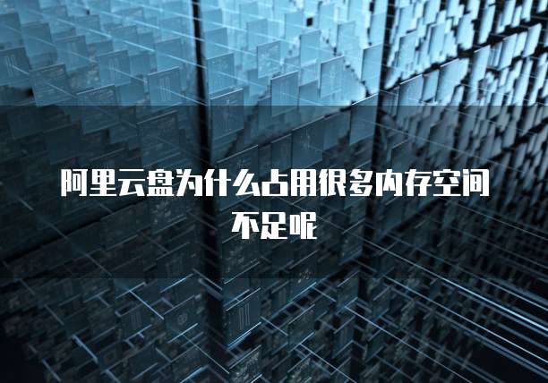 阿里云盘为什么占用很多内存空间不足呢