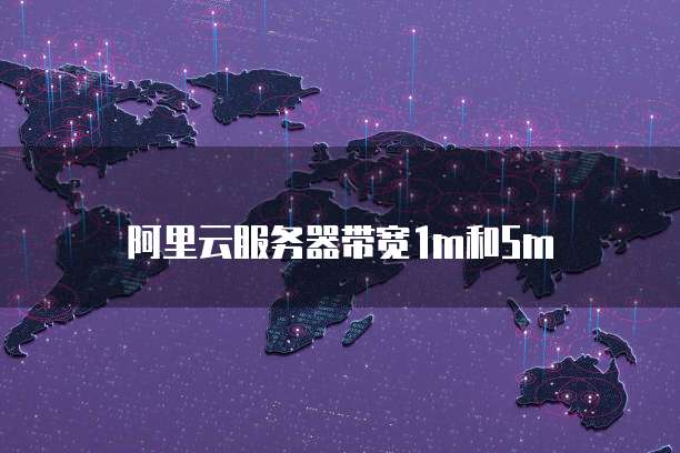 阿里云服务器带宽1m和5m
