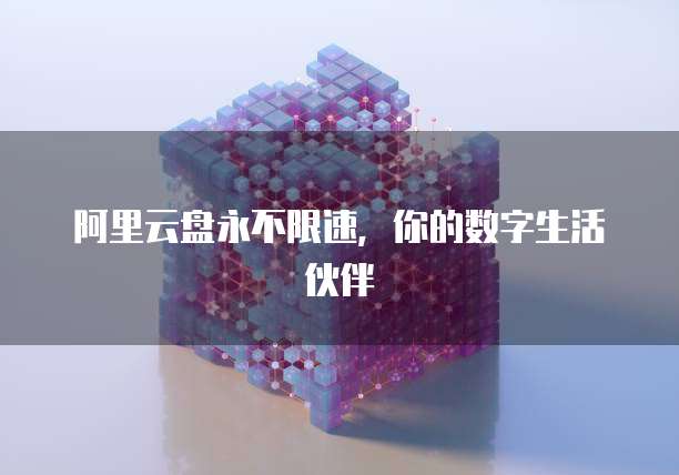 阿里云盘永不限速，你的数字生活伙伴
