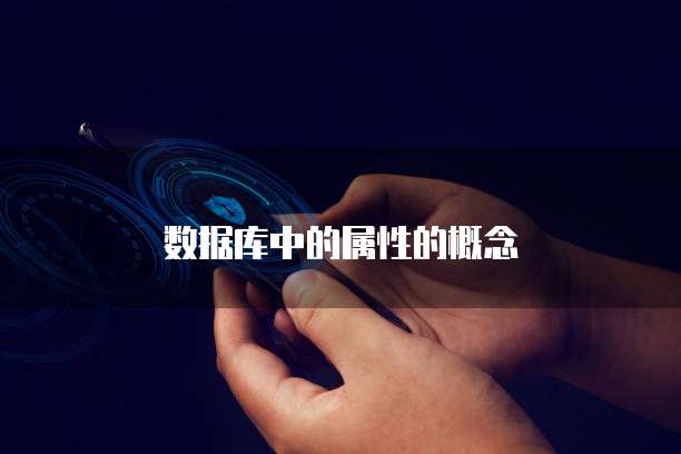数据库中的属性的概念