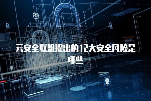 云安全联盟提出的12大安全风险是哪些