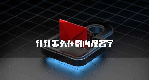 钉钉怎么在群内改名字