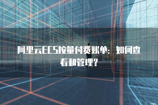 阿里云ECS按量付费账单：如何查看和管理？