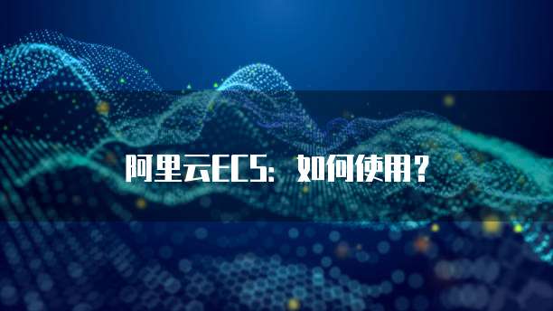 阿里云ECS：如何使用？