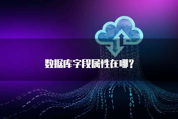 数据库字段属性在哪？