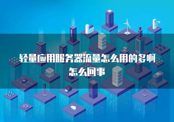 轻量应用服务器流量怎么用的多啊怎么回事