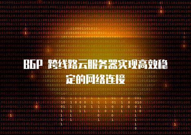 BGP 跨线路云服务器实现高效稳定的网络连接