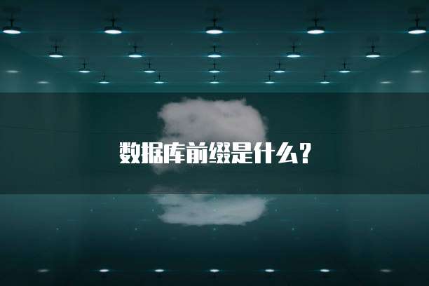 数据库前缀是什么？