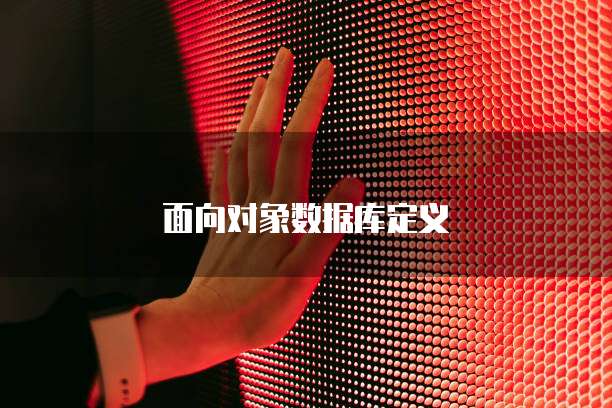 面向对象数据库定义
