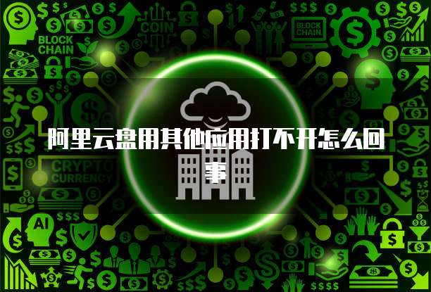 阿里云盘用其他应用打不开怎么回事