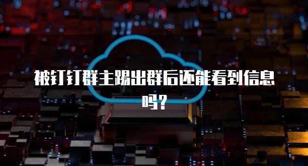 被钉钉群主踢出群后还能看到信息吗？