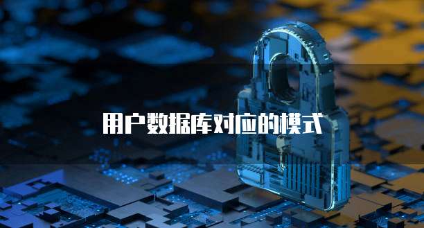 用户数据库对应的模式