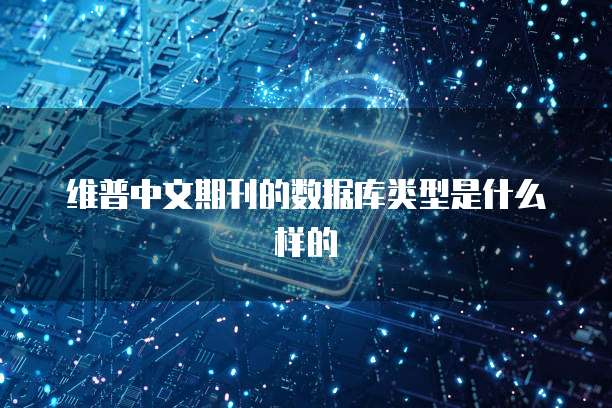 维普中文期刊的数据库类型是什么样的