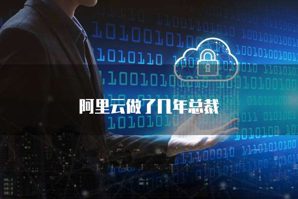 阿里云做了几年总裁