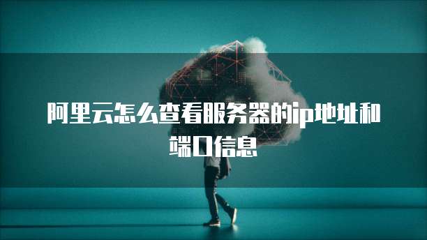 阿里云怎么查看服务器的ip地址和端口信息
