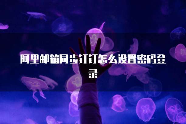 阿里邮箱同步钉钉怎么设置密码登录
