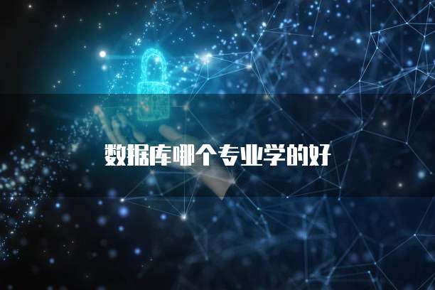 数据库哪个专业学的好