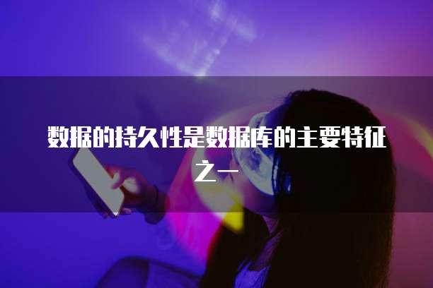 数据的持久性是数据库的主要特征之一