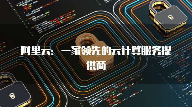 阿里云：一家领先的云计算服务提供商