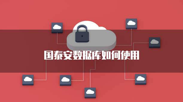 国泰安数据库如何使用