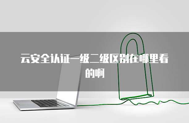 云安全认证一级二级区别在哪里看的啊
