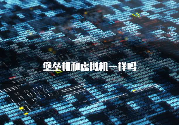 堡垒机和虚拟机一样吗