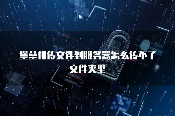 堡垒机传文件到服务器怎么传不了文件夹里