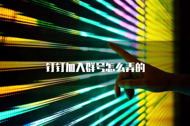 钉钉加入群号怎么弄的
