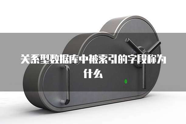 关系型数据库中被索引的字段称为什么