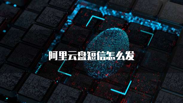 阿里云盘短信怎么发
