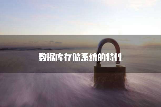 数据库存储系统的特性