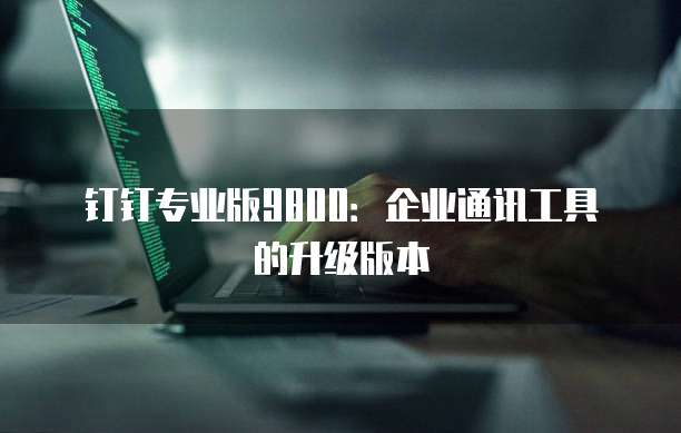 钉钉专业版9800：企业通讯工具的升级版本