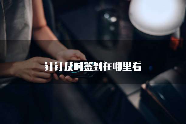 钉钉及时签到在哪里看