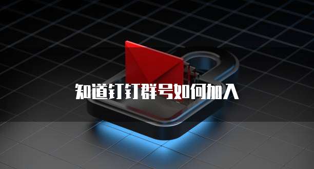 知道钉钉群号如何加入